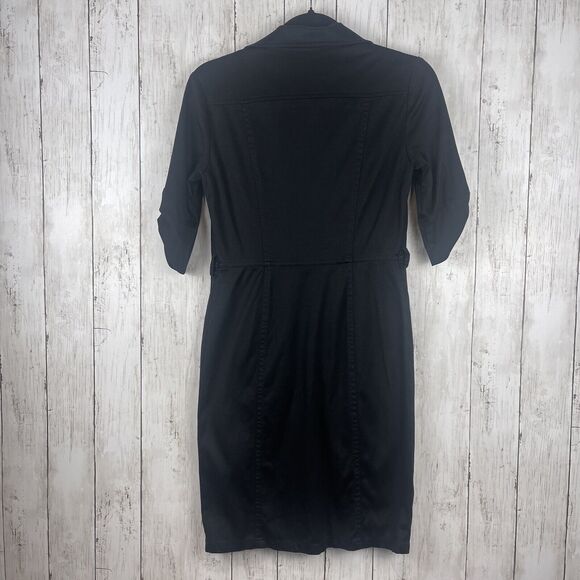 Lafayette 148 New York Dress Size 0 Button Up Short Sleeve Casual Utility Work - Picture 8 of 13